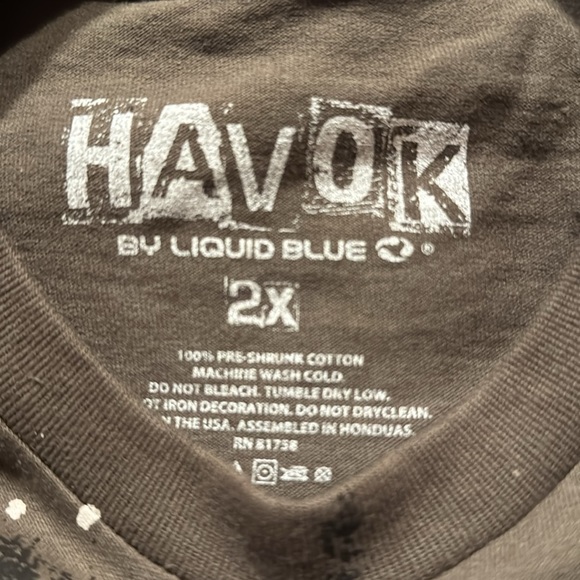 Havok by Liquid Blue Jimi Hendrix Tee in Size 2X - Picture 5 of 8